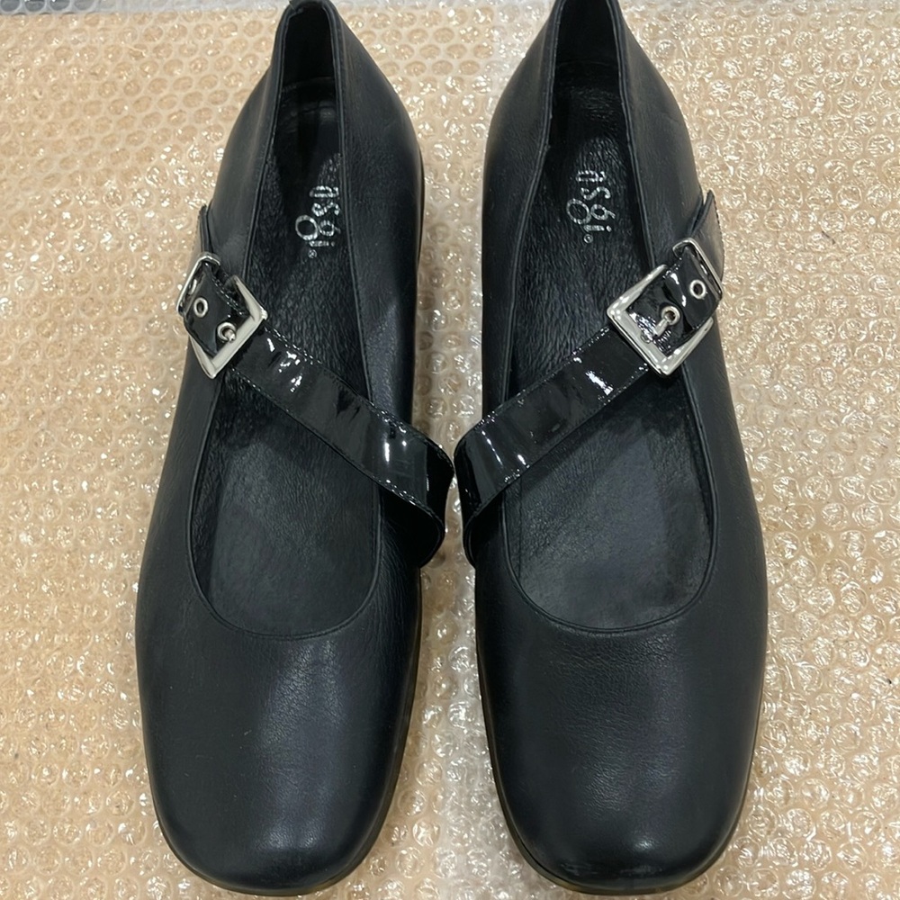 ASGI Elegant Black Mary Jane Shoes